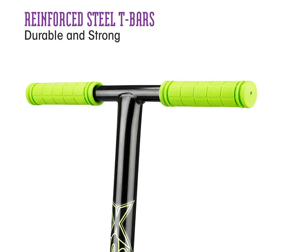 XOOTZ Toxic Kids' Stunt Scooter - Purple & Green image number 4 of 7