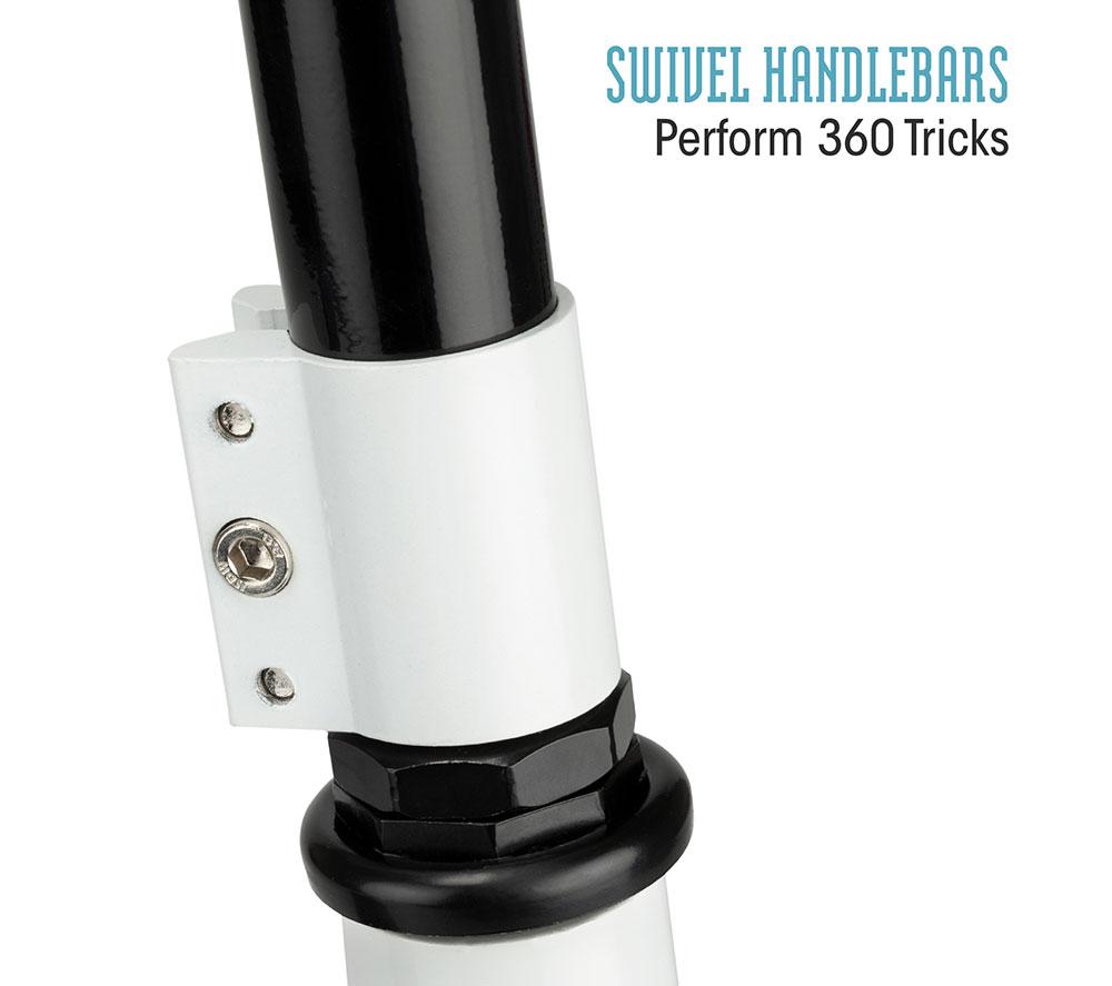 XOOTZ Invert Kids' Stunt Scooter - White & Black image number 4 of 7