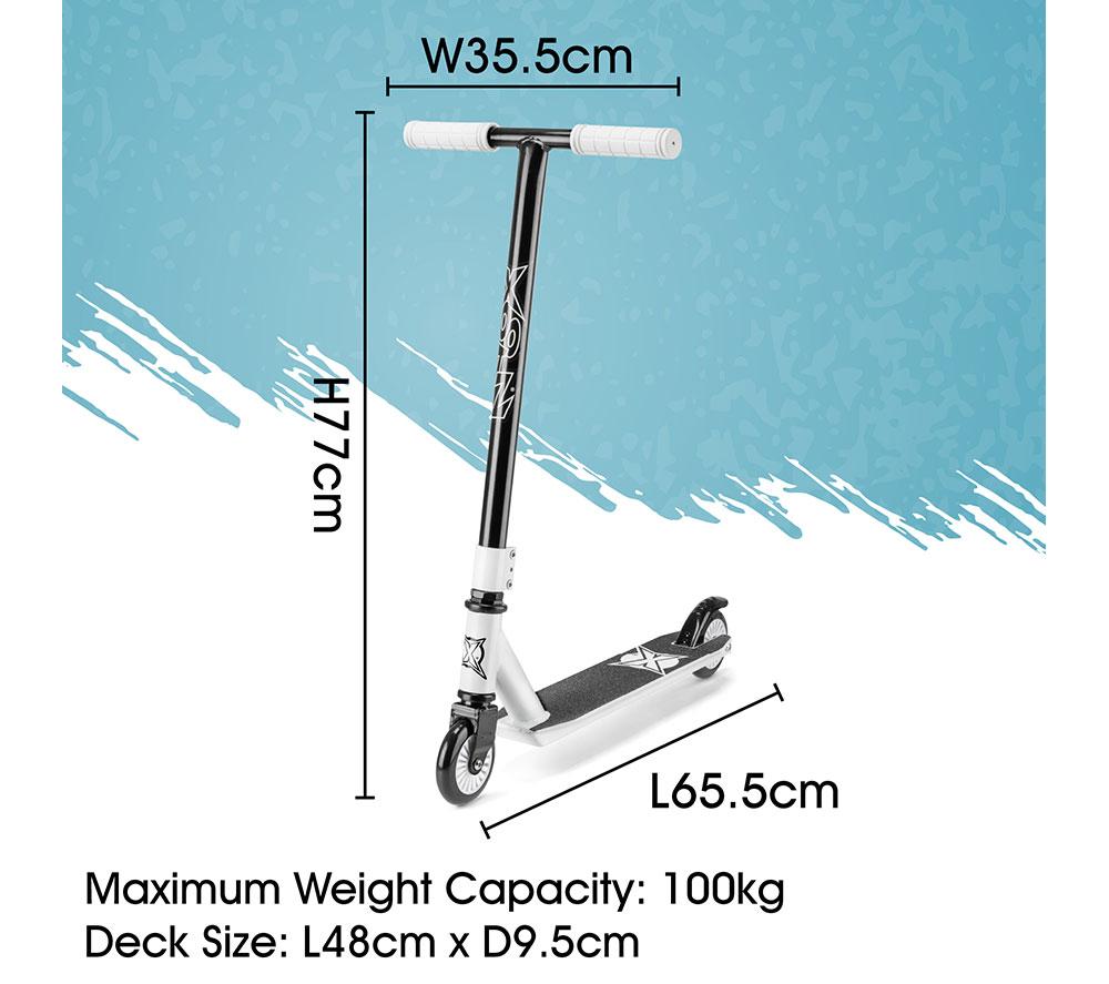 XOOTZ Invert Kids' Stunt Scooter - White & Black image number 7 of 7
