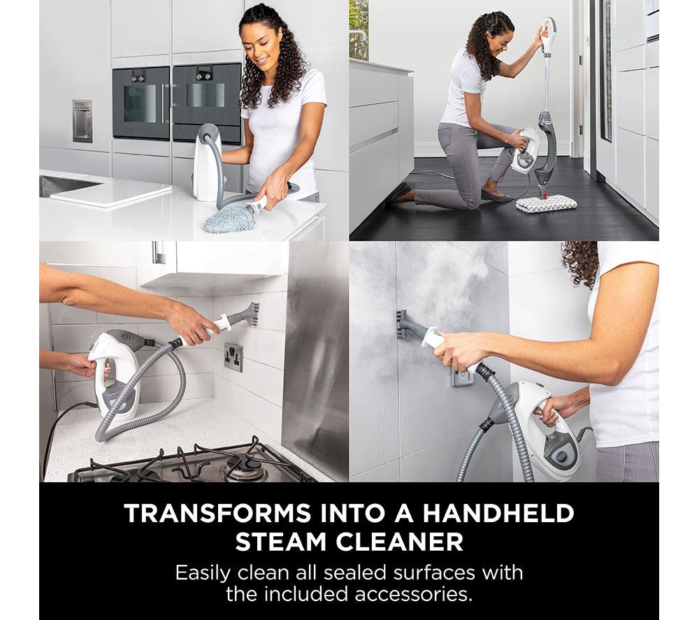 SHARK Floor Mop & Lift-Away S6005UK Steam Mop - Grey & White image number 2 of 9