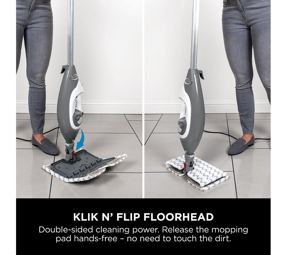 SHARK Floor Mop & Lift-Away S6005UK Steam Mop - Grey & White image number 3 of 9