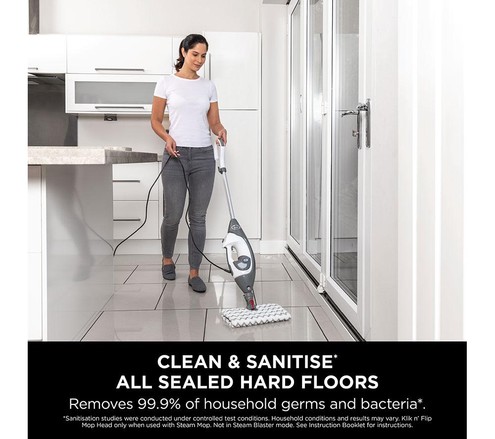 SHARK Floor Mop & Lift-Away S6005UK Steam Mop - Grey & White image number 4 of 9