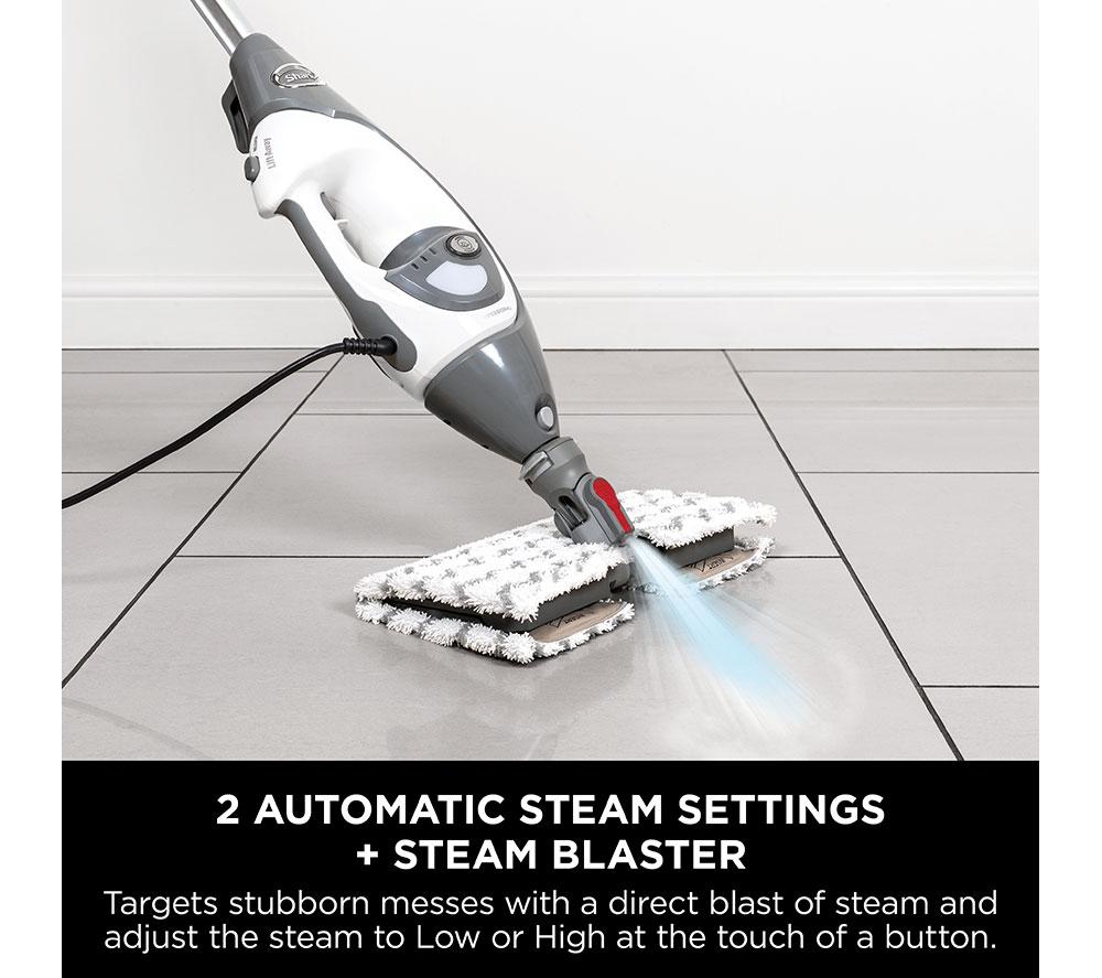 SHARK Floor Mop & Lift-Away S6005UK Steam Mop - Grey & White image number 5 of 9