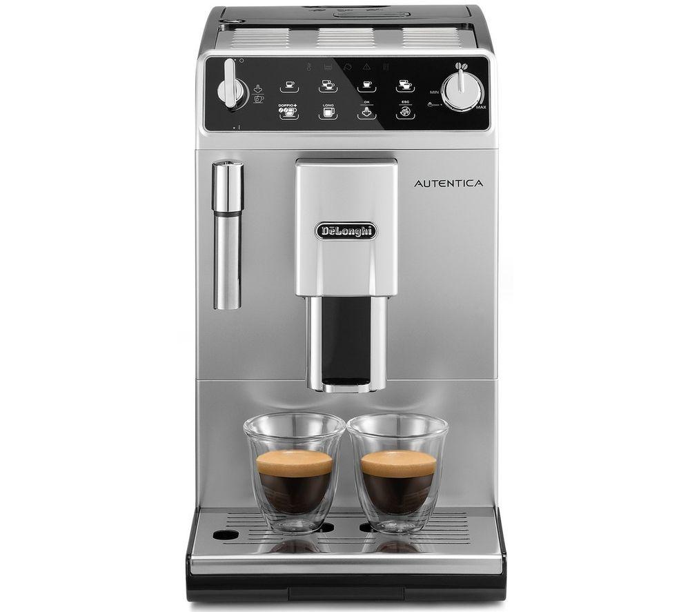 DE'LONGHI BLACK & SILVER COMBINATION COFFEE MAKER AND ESPRESSO