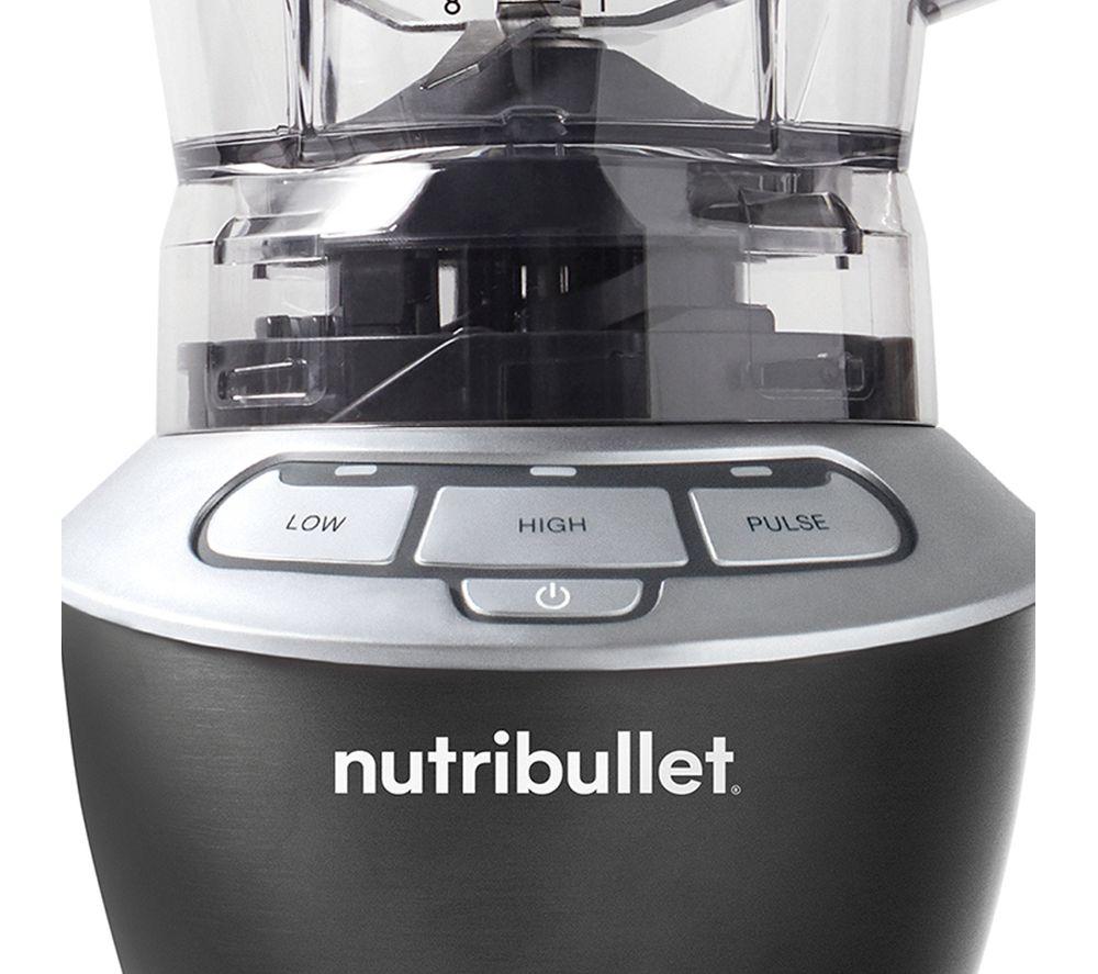 Nutribullet 1200 Watt Blender Combo with Single Serve Cups - Dark Grey