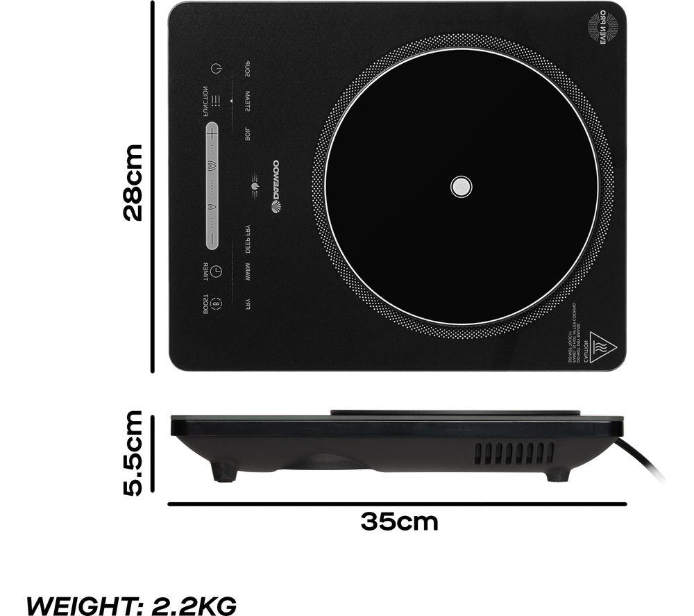 DAEWOO SDA2771GE 2200W Single Induction Hob - Black image number 6 of 6