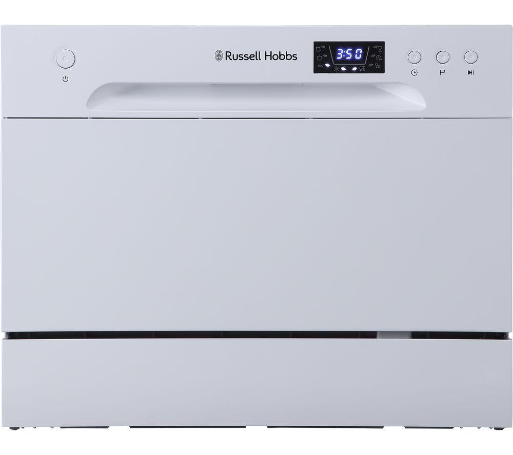 Russell Hobbs RHTTDW6W Table Top Dishwasher - White, White