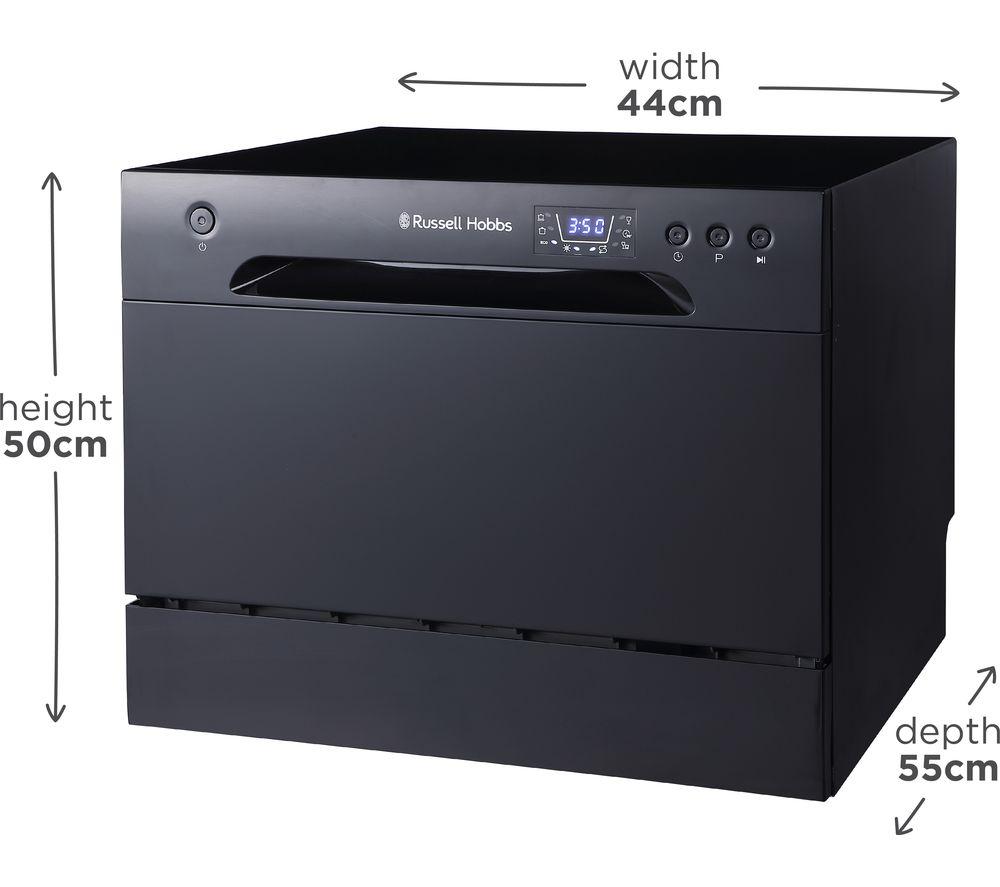 RUSSELL HOBBS RHTTDW6B Table Top Dishwasher - Black image number 3 of 3