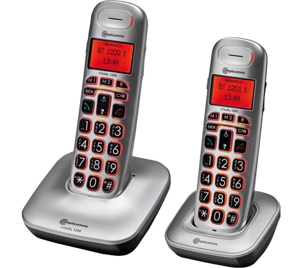 Buy BigTel 1202 Cordless Phone Twin Handsets Currys