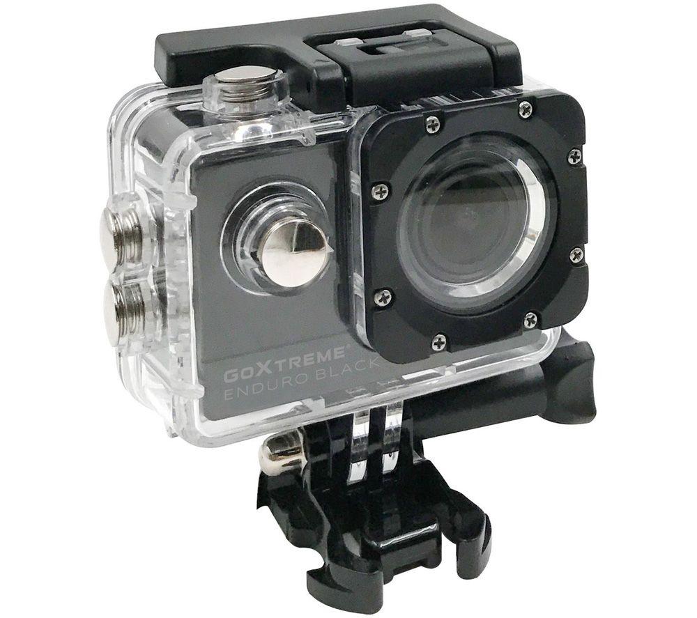 Easypix GoXtreme Enduro Black Action Camera 4 K, Real 2,7 K at 30fps, Full HD to 60fps – with Remote Control, 2/5 cm display, WiFi Black 20148