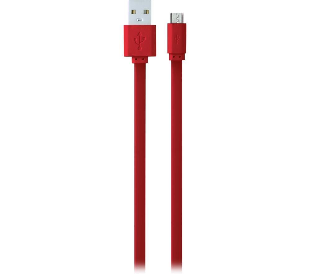 Image of VOLKANO Slim Series CAB343-RD USB Cable - 1 m