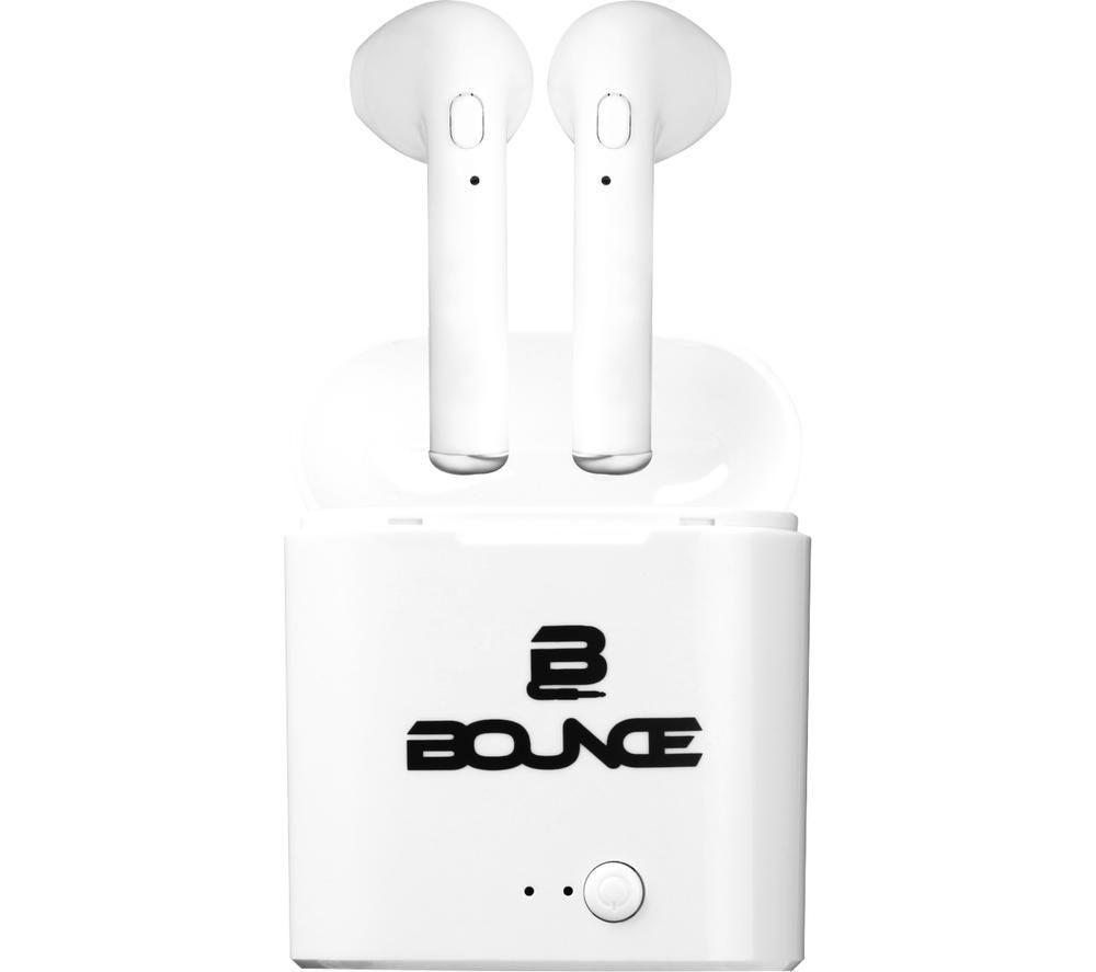 Bounce Clef Series BO-1111-WT Wireless Bluetooth Earphones - White, White