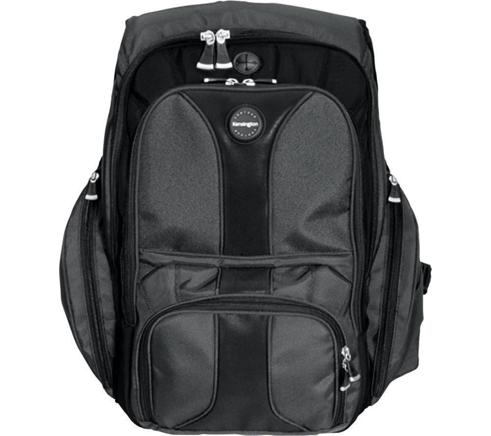 Kensington Contour Laptop Bag - 15.6 Inch Laptop Backpack for Men & Women, Ergonomic, Water Resistant and has SnugFit Protection System, Black (1500234)