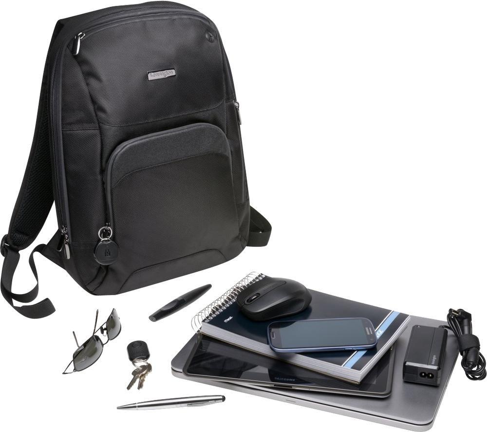KENSINGTON Triple Trek 14" Laptop Backpack - Black image number 5 of 7