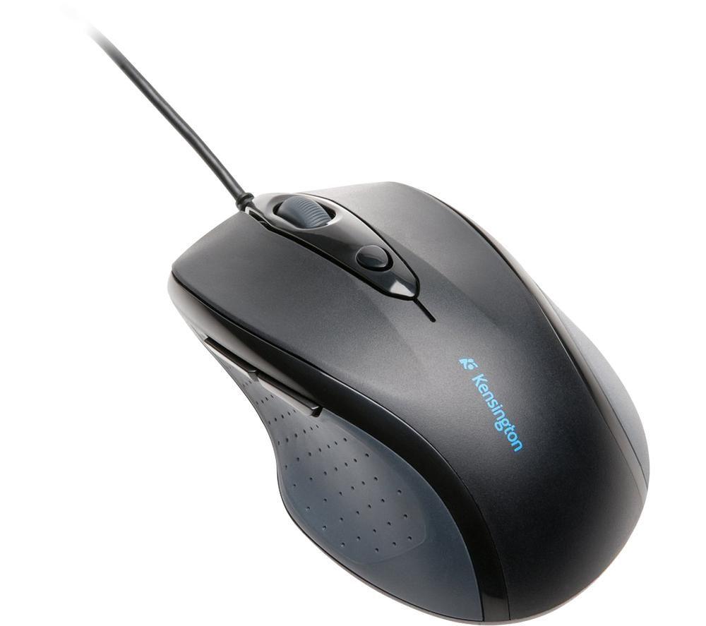 Kensington ProFit Mouse - Full-Sized 5-Button Optical Wired Mouse - Black (K72369EU) & ValuKeyboard - wired keyboard for PC, Laptop, Desktop PC, Computer, notebook. USB Keyboard - Black (1500109BUK)
