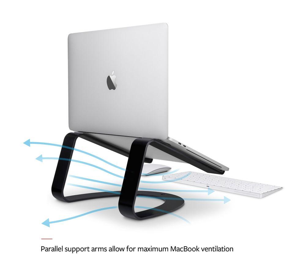 TWELVE SOUTH Curve Laptop Stand - Matt Black image number 4 of 8