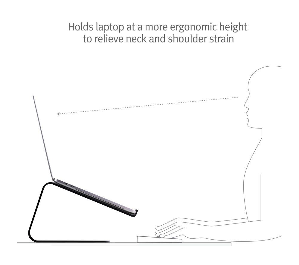 TWELVE SOUTH Curve Laptop Stand - Matt Black image number 6 of 8