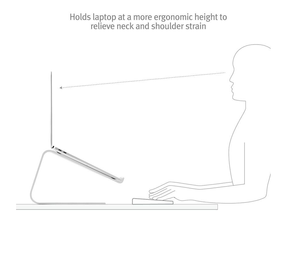 TWELVE SOUTH Curve SE Laptop Stand - Matt White image number 4 of 6