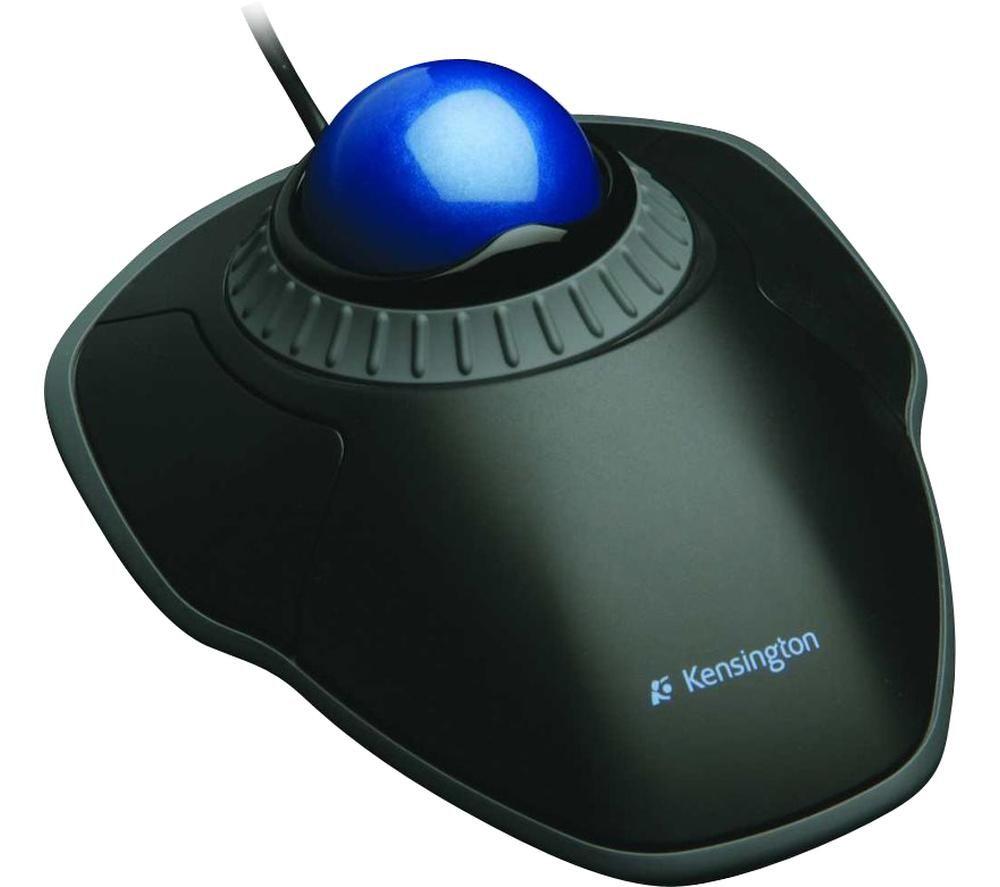 Kensington Orbit Mouse Wireless Mobile and Compact Ergonomic Trackball Mouse for PC, Mac and Windows with Touch Scrolling and Optical Tracking, for Right and Left Handers, Blue, K72337EU