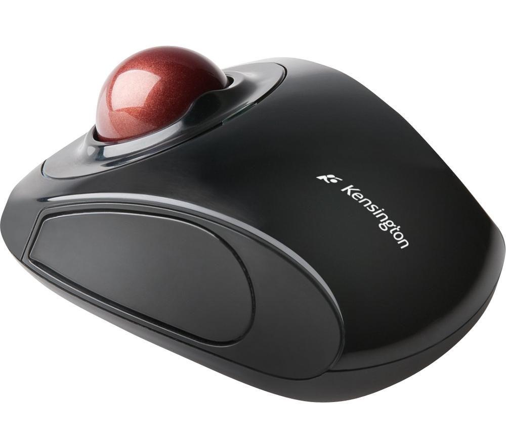 Image of KENSINGTON Advance Fit Wireless Laser Trackball - Graphite, Silver/Grey,Black