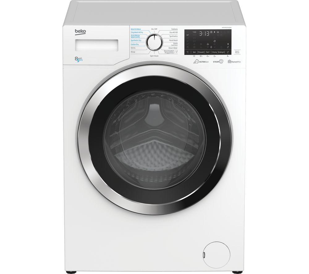 BEKO Pro Ultrafast RecycledTub WDEX854044Q0W Bluetooth 8 kg Washer Dryer - White, White