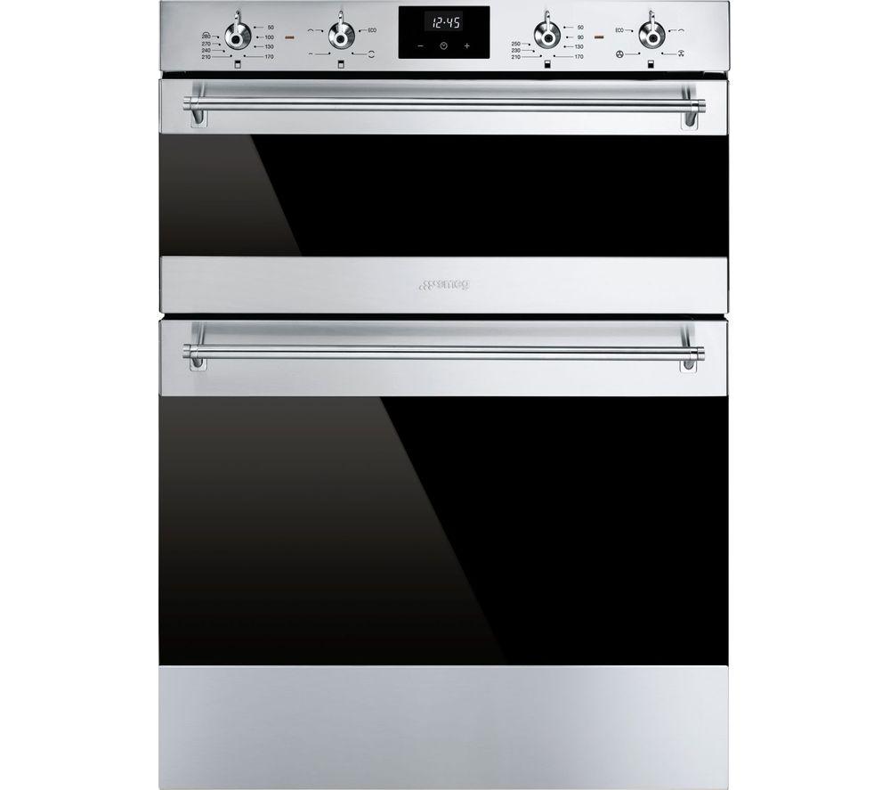 SMEG DUSF6300X Electric Built-under Double Oven – Stainless Steel, Stainless Steel