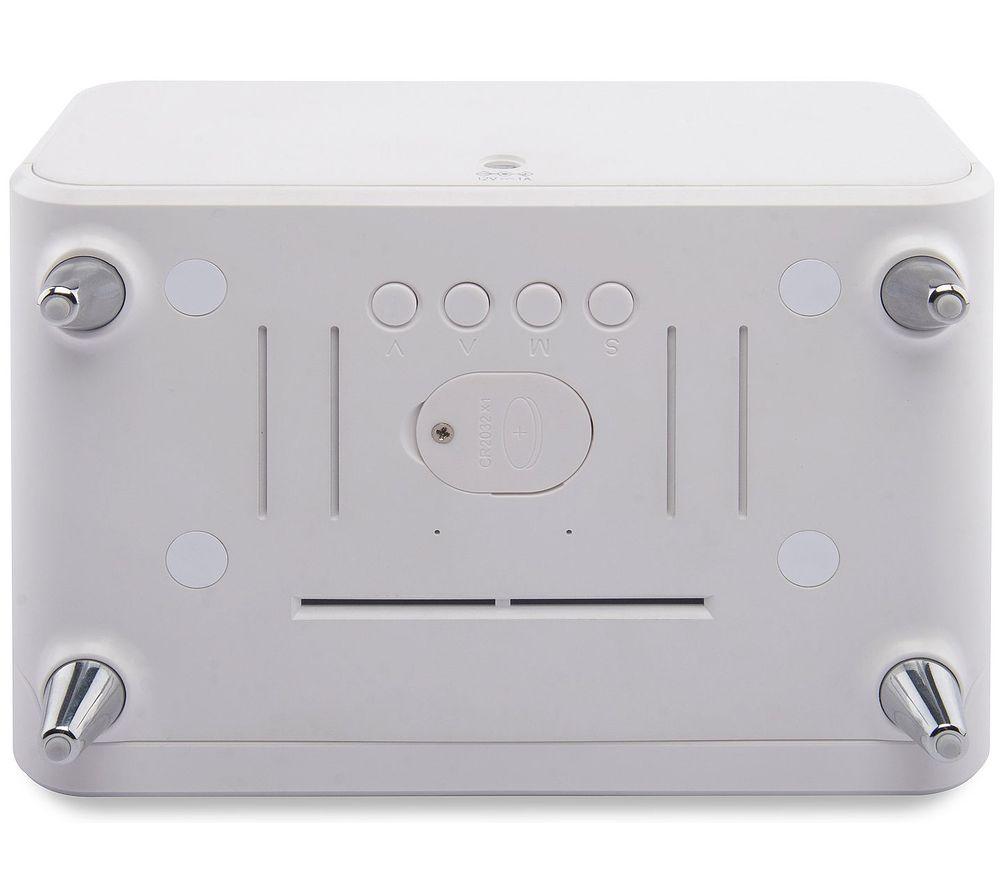 Buy GROOVE Athena Alarm Clock with Wireless Charger White Currys