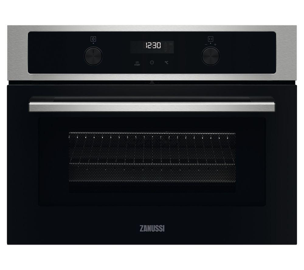 ZANUSSI ZVENM7X1 Compact Electric Built-in Combination Microwave - Black & Stainless Steel, Stainless Steel