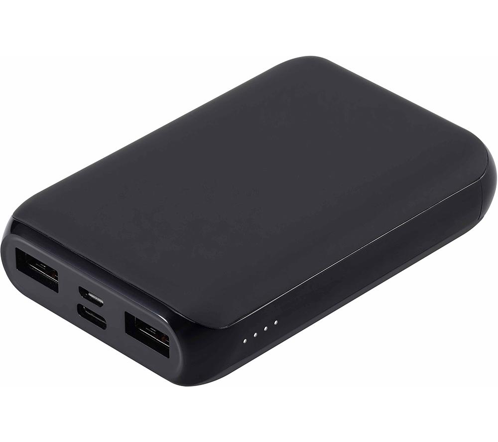 GOJI 10000 mAh Portable Power Bank - Black, Black