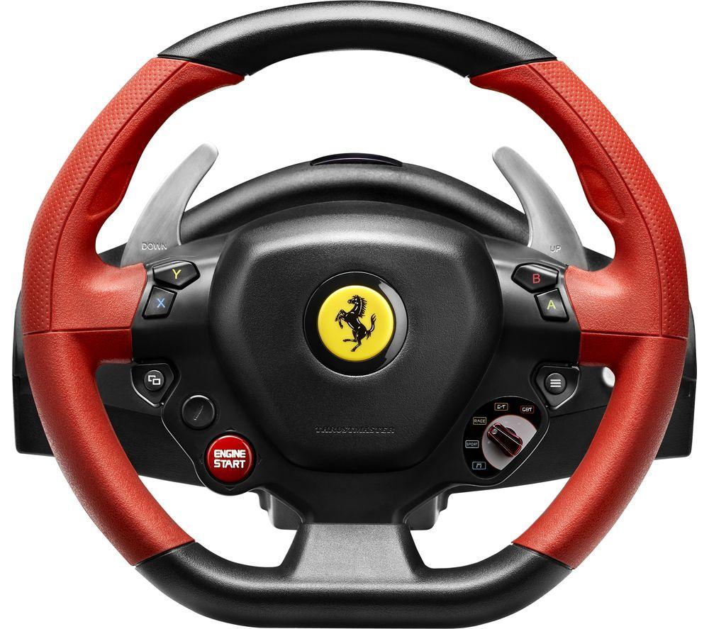 THRUSTMASTER Ferrari 458 Spider Racing Wheel & Pedals - Black & Red image number 5 of 5