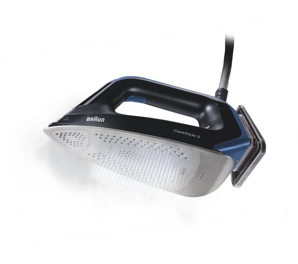 Buy BRAUN CareStyle 5 IS5145BL Steam Generator Iron Black & Blue Currys