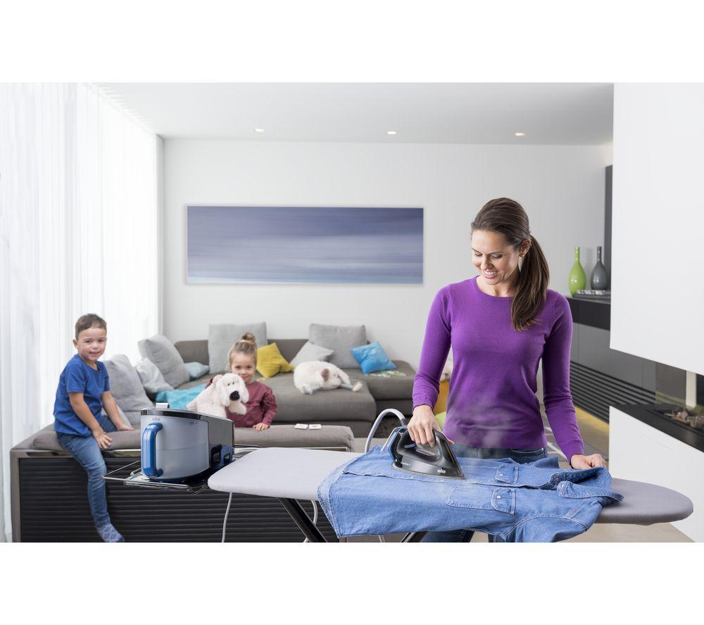 Buy BRAUN CareStyle 5 IS5145BL Steam Generator Iron Black & Blue Currys