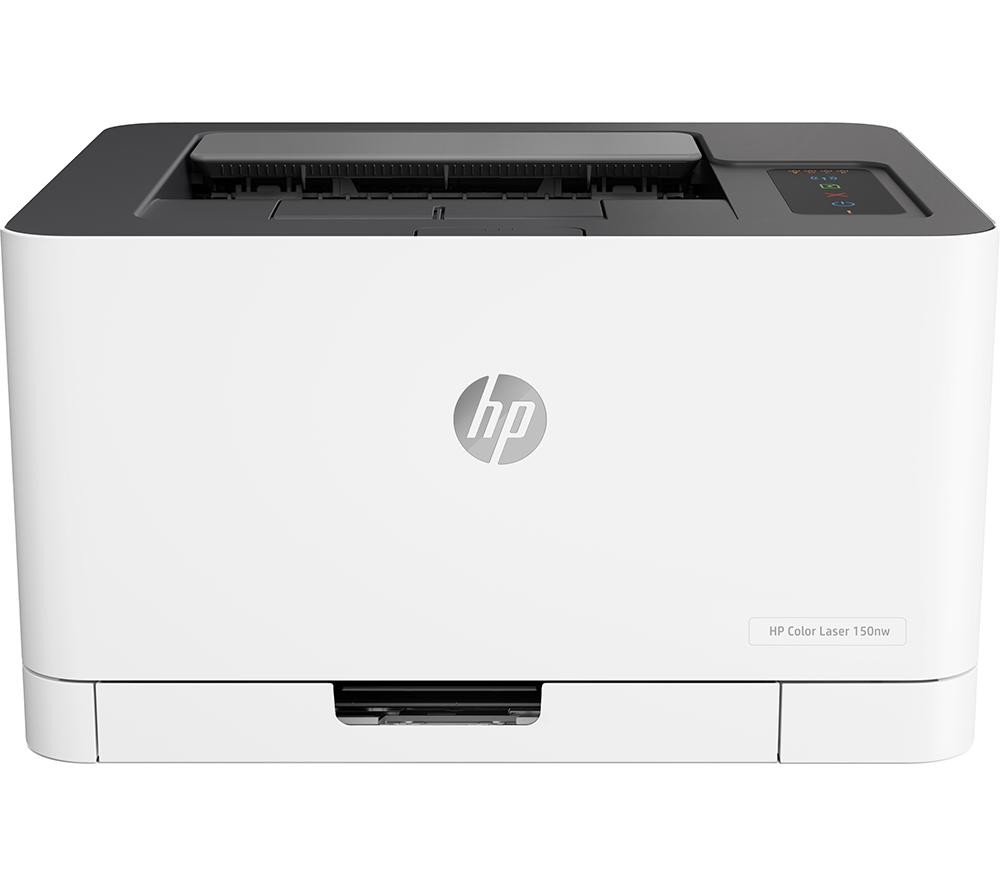 HP Colour Laser 150nw Wireless Laser Printer, White