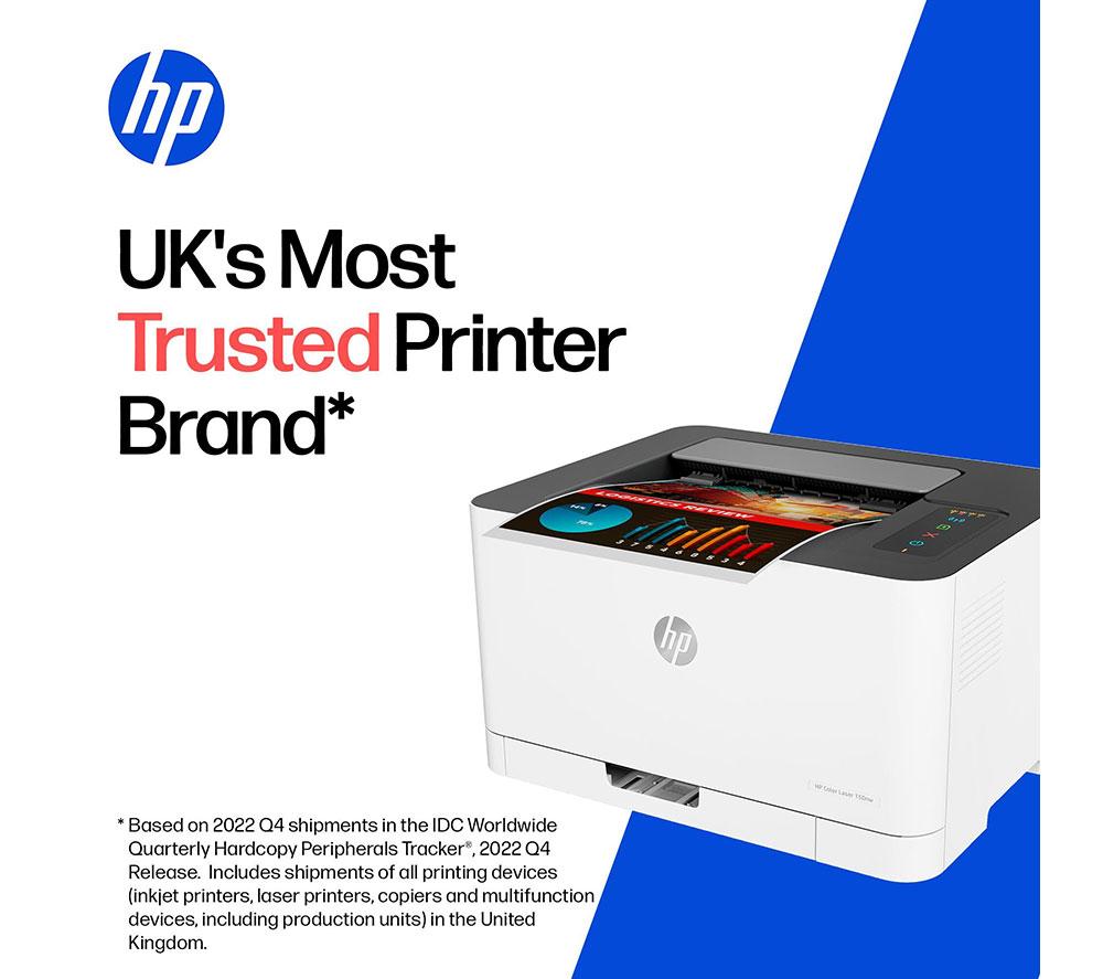 HP Colour Laser 150nw AirPrint Wireless Laser Printer image number 5 of 20