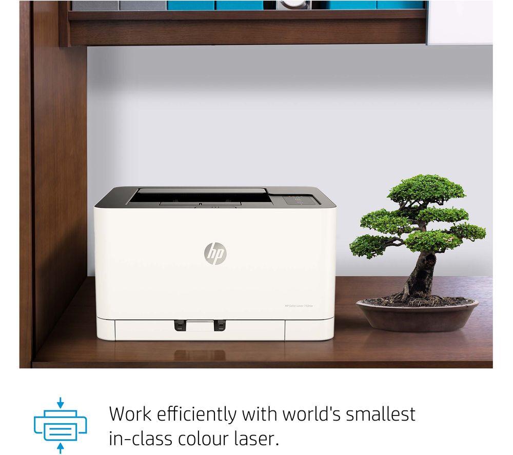 HP Colour Laser 150nw Wireless Color Laser Printer with Built-in Ethernet  and WiFi-Direct, Smallest Color Laser in its Class