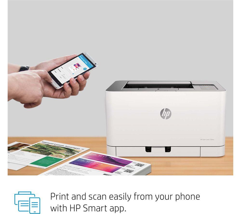 Как подключить принтер hp color laser 150nw Buy HP Colour Laser 150nw AirPrint Wireless Laser Printer CurrysIE