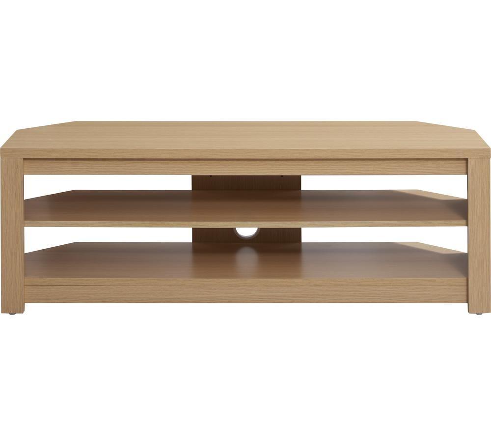 Ttap Memphis 1200 Mem-1200-Oak Tv Stand For Up To 65" Tvs  Light Oak, Brown