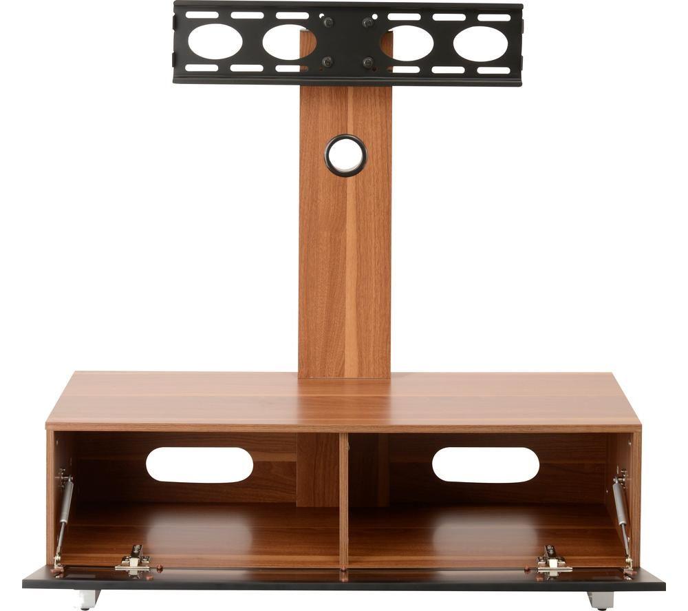 Image of TTAP MUN1250WAL Stand with Bracket - Walnut, Brown