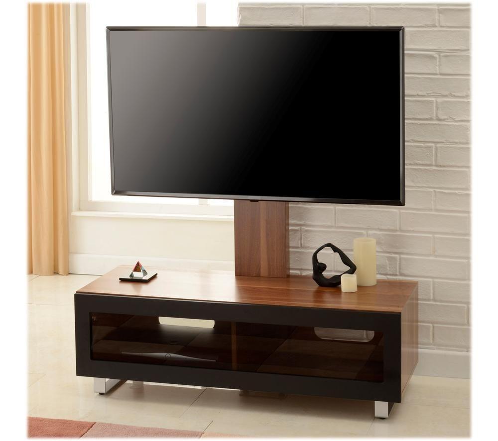 TTAP MUN1250WAL TV Stand with Bracket for up to 55" TVs - Walnut image number 3 of 5