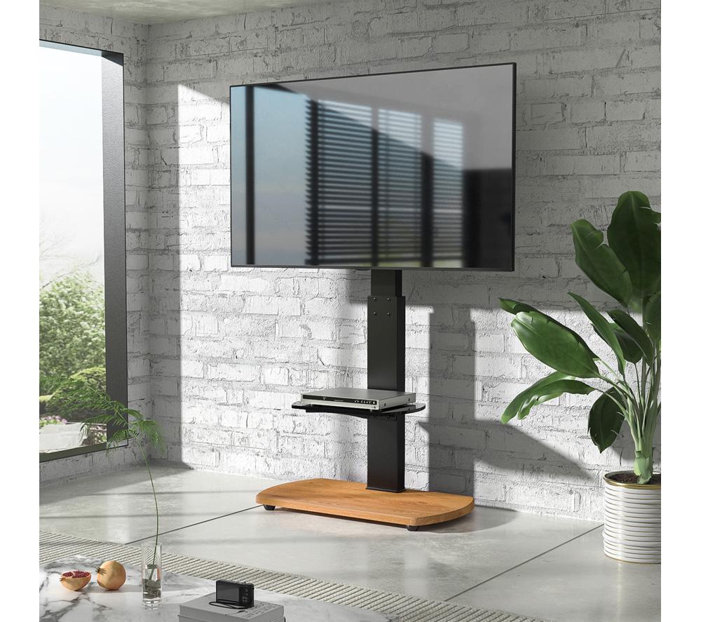 TTAP FS-1-OAK 1232 mm TV Stand with Bracket for 32-55" TVs - Black & Oak image number 3 of 7