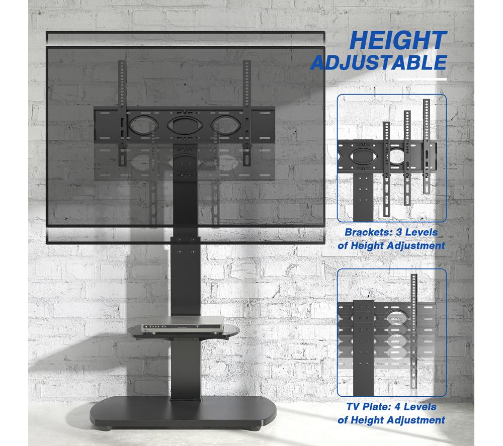 TTAP FS1-BLK TV Stand with Bracket for up to 55" TVs &ndash; Black image number 3 of 7