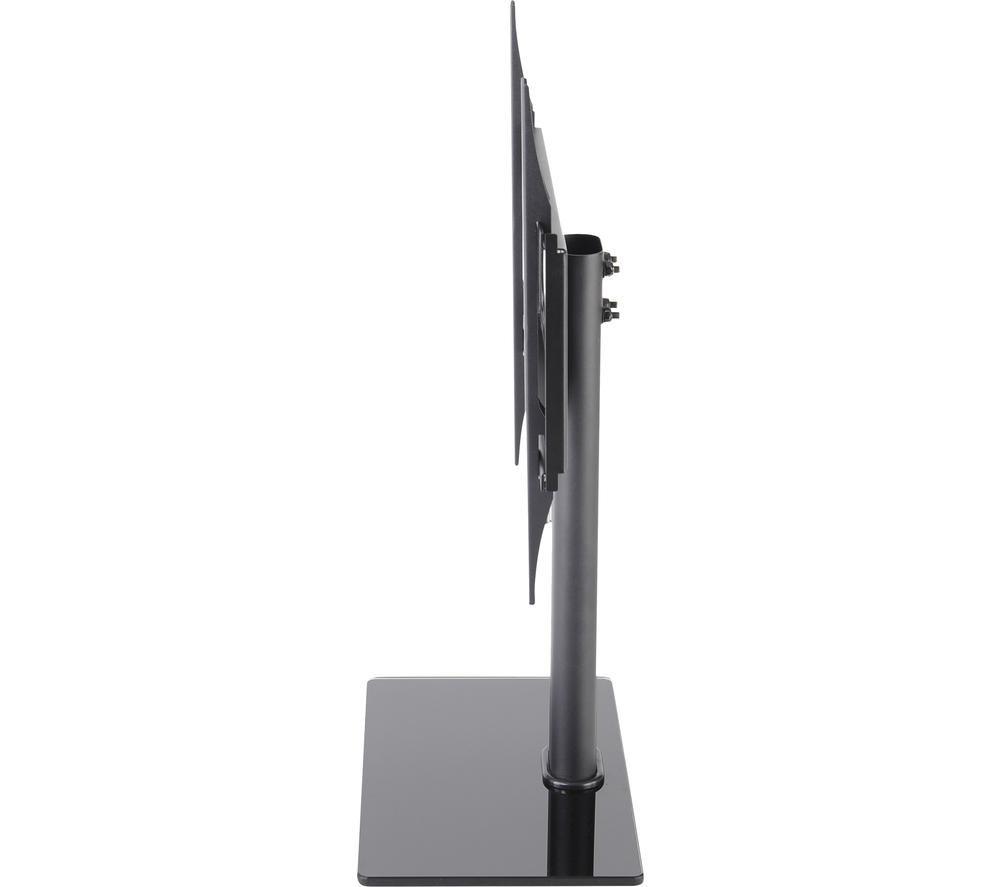 TTAP TT44F 430 mm TV Stand with Bracket for up to 55" TVs - Black Glass image number 3 of 7