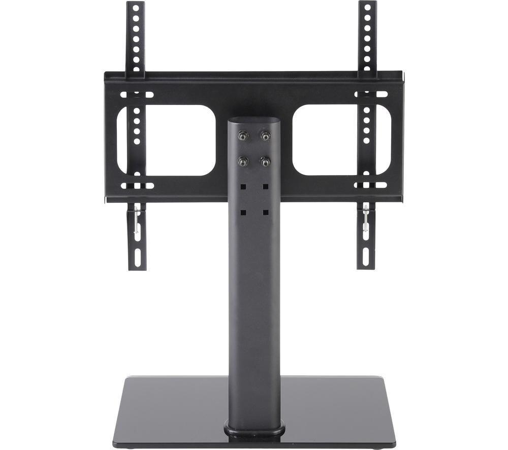 TTAP TT44F 430 mm TV Stand with Bracket for up to 55" TVs - Black Glass image number 7 of 7