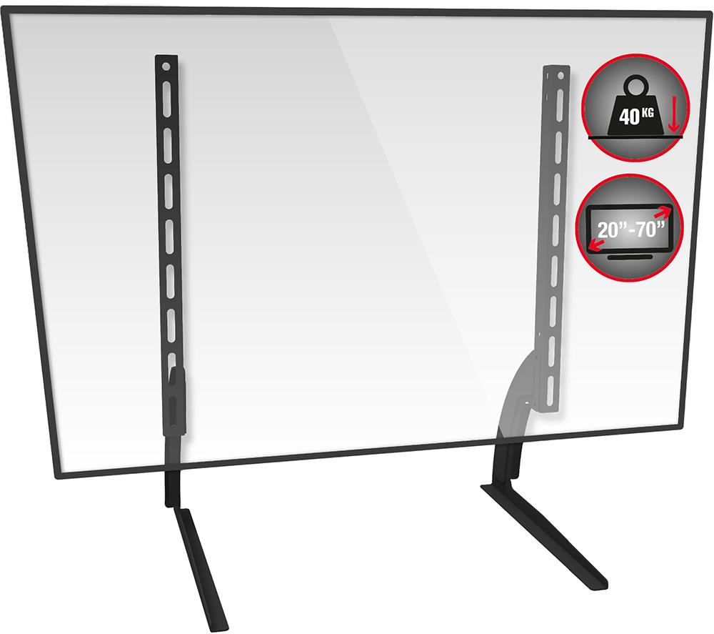 TTAP Space Saving Replacement Tabletop Pedestal TV Stand for up to 70 inch TVs - Fixed