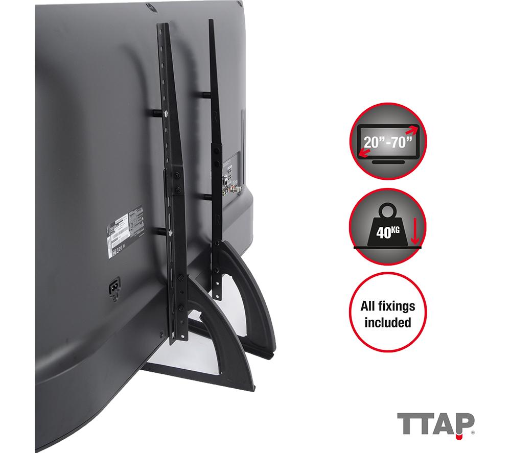 TTAP TTDUNIV-1 350 TV Stand with Bracket for up to 70" TVs - Black image number 7 of 7