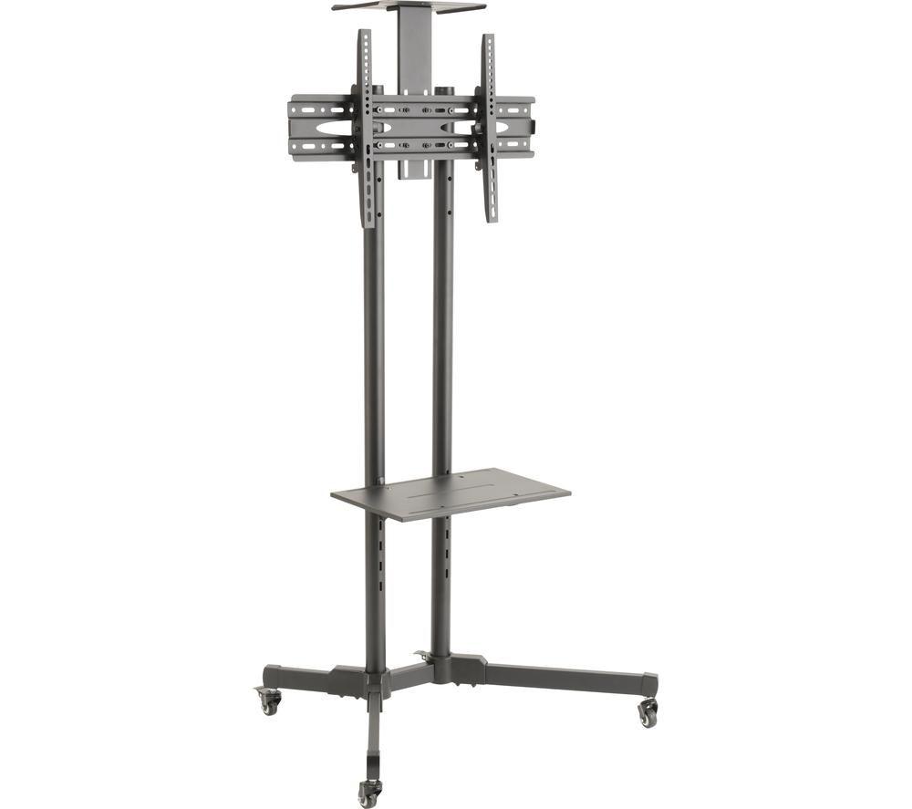 Ttap 665 Mm Tv Stand With Bracket For Up To 70" Tvs - Grey Steel, Silver/Grey
