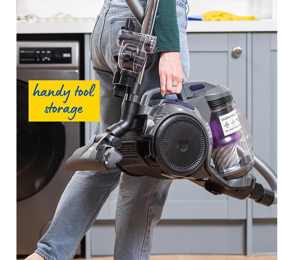 RUSSELL HOBBS Titan RHCV4601 Cylinder Bagless Vacuum Cleaner - Grey & Purple image number 5 of 11