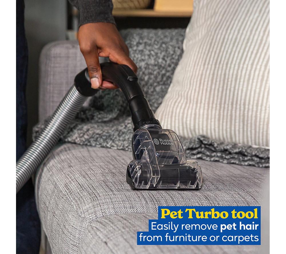 RUSSELL HOBBS Titan RHCV4601 Cylinder Bagless Vacuum Cleaner - Grey & Purple image number 10 of 11