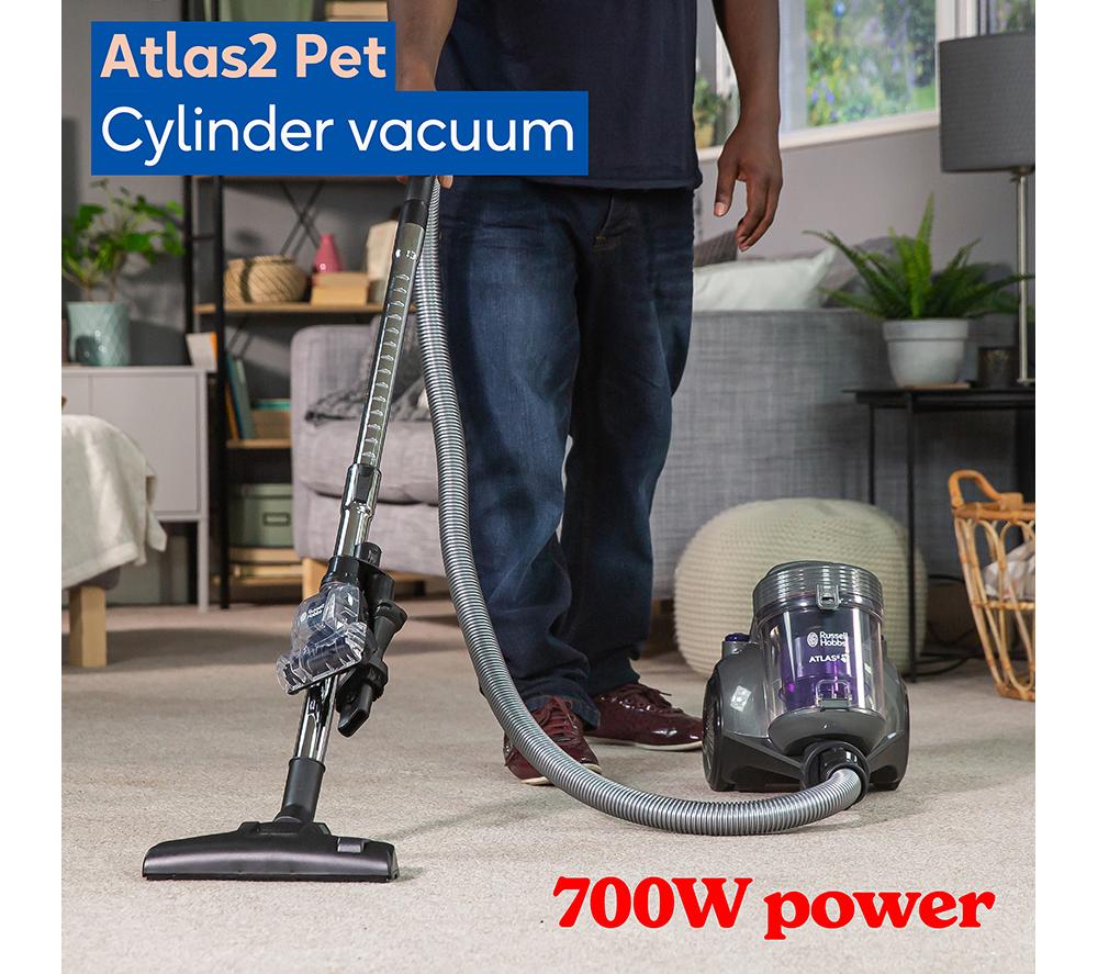 RUSSELL HOBBS Atlas2 RHCV3601 Cylinder Bagless Vacuum Cleaner - Purple & Grey image number 3 of 13
