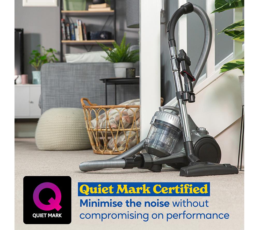 RUSSELL HOBBS Compact Cyclonic RHCV1611 Cylinder Bagless Vacuum Cleaner - Grey & Silver image number 3 of 15